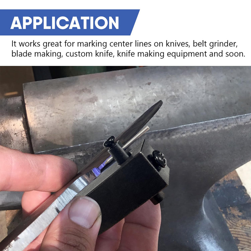 SCOTTCHEN Knife Maker’s Center Scribe, with Adjustable Carbide Tip for Marking Center Lines on Blades, Sharpener Scribe Centerline Scribe for Knifemakers-1 Pack