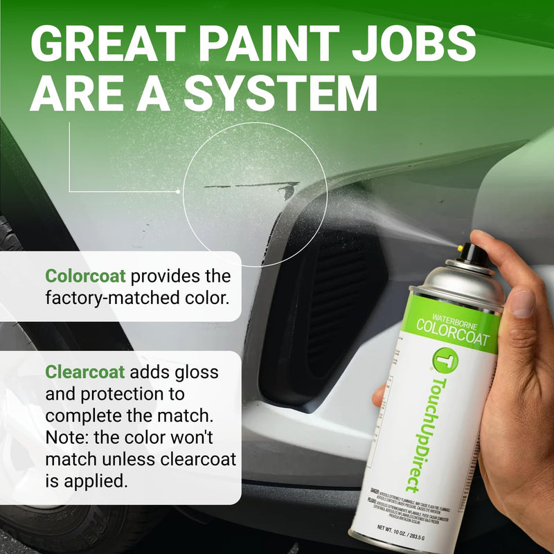 TouchUpDirect Car Paint Touch Up Spray Kit – Compatible with Toyota 1D6 Silver Sky Metallic Exact Match Auto Paint Kit with Car Color Spray and Clearcoat, for Repainting or Scratch Repair, Essential Kit Aerosol Spray - Essential Kit