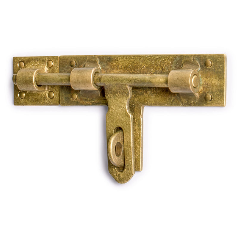 Hardware Philosophy Lockable Slide Latch Bolt Receiver 4.75 Inches - Architectural, Interior Design, Doors, Furniture Cabinet Customization Hardware