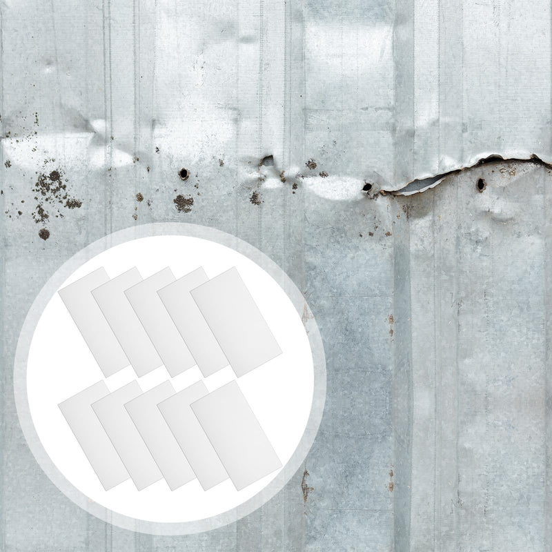 10 Pcs Bathtub Hole Patch Siding Wall Repair Kit Waterproof Patch Holes Blemishes Tools Self Adhesive White Tape for Cracked Pool Liner Roof Skylight and Vinyl Skirting(White) - NewNest Australia
