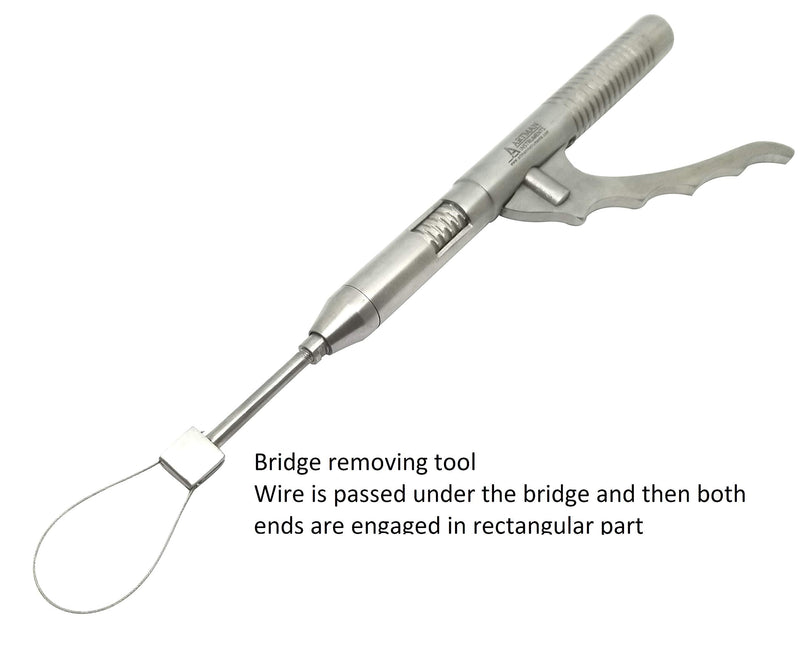 Bundle of Dental Automatic Crown Remover Bridge Remover with 10 Pieces and Artman Dental Crowns Gripper Temporary Crown and Bridge Remover Large Curved Forceps Dental Clamps