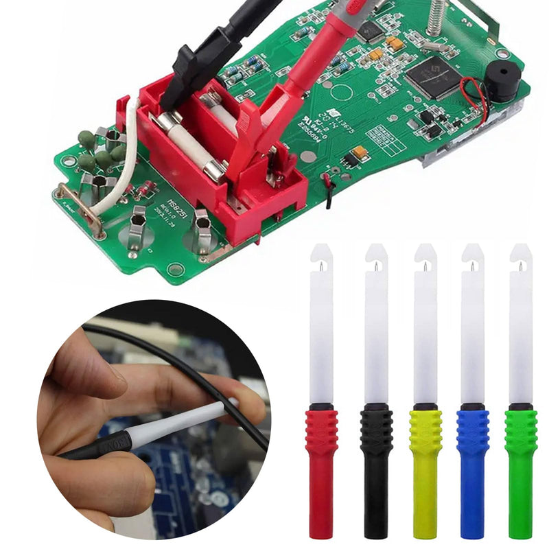 Linkhood 31PCS Back Probe Kit, Banana Plug to Copper Alligator Clip Automotive Test Leads Set, Insulation Wire Piercing Probes, Test Wires for Car Repairing Diagnostic Circuit Testing (30) 30