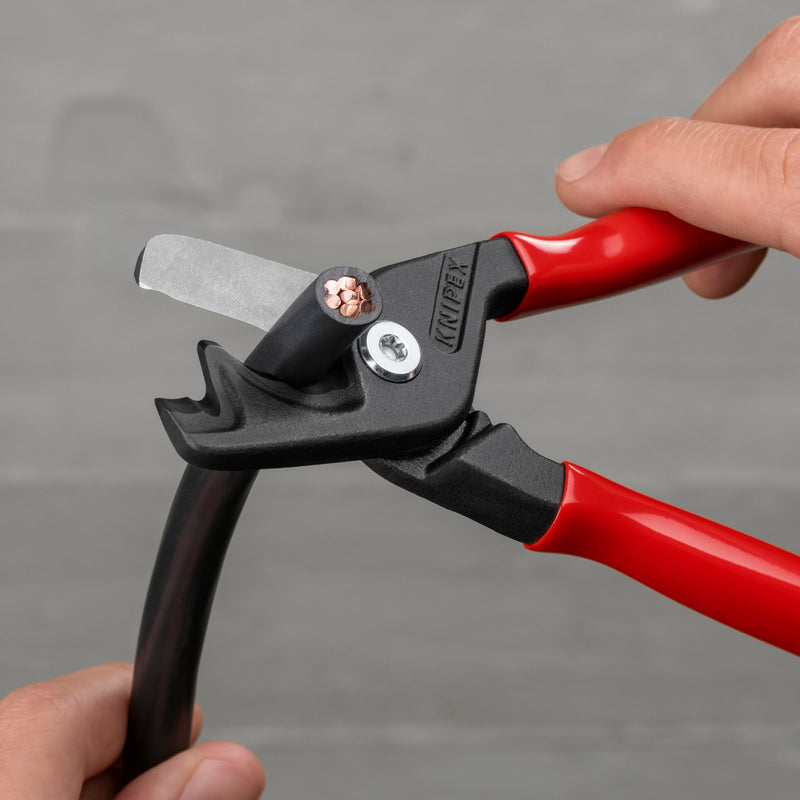 KNIPEX Tools 95 11 225 SBA StepCut® XL Cable Shears, 9"