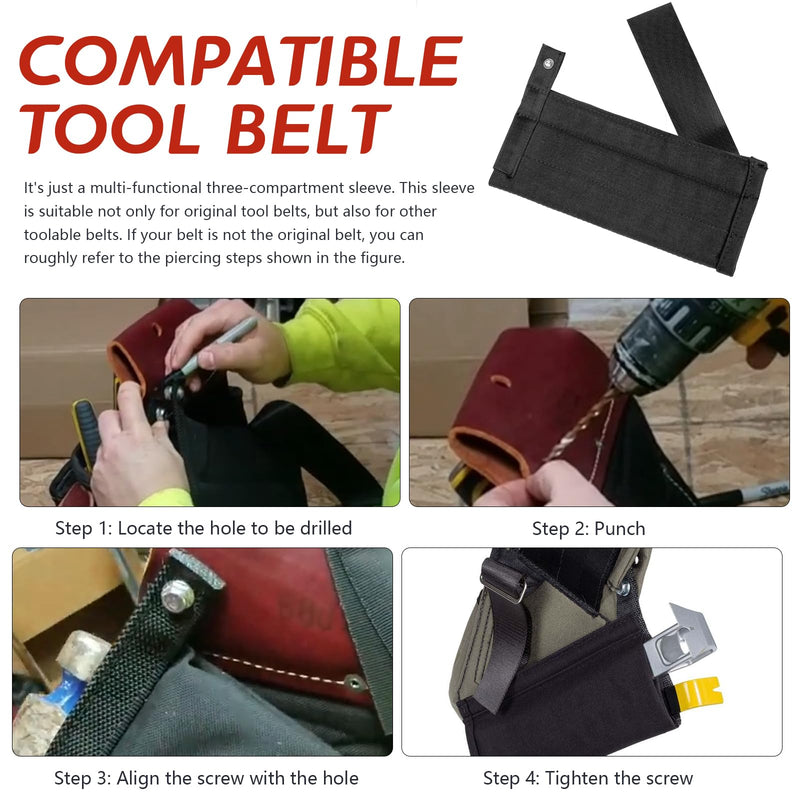 Flat Bar Holster, Multi Tool Holsters Replacement for Diamond Back Utility Multitool Pouches Sleeve, Flat Bar Holster Compatible with Diamondbacks Tool Belt for Carpenters, Roofers, Framers, 1 Pcs