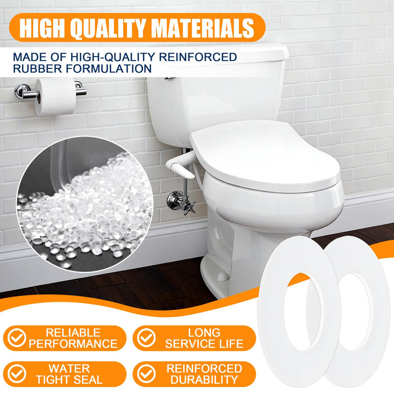6 Pack Tank Seal Replacement for K-4147/1207982 for Kohler Toilet | Universal Rubber Gasket, for Most Canister Style Flush Valves to Stop Leaks, for Kohler Toilet Canister Flush Valve Seal Kit 6 Pack