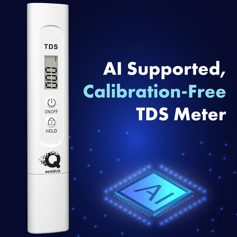 TDS Meter AI-Supported Self-Calibrating for Accurate Results - Total Dissolved Solids Meter- Water Quality Tester Ideal for Drinking Water, Hydroponics, TDS and PPM Measurement TDS Pro