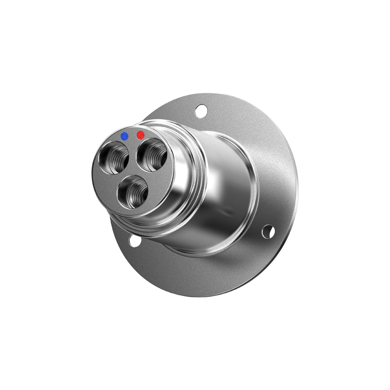 Aquor RV/Marine Hot+Cold Mixing Valve, Compact G1/2 inch Thermostatic Mixing Valve with Hot/Cold Temperature Control, Hydrant Pairing for Boat, Marine, and RV Outdoor Shower, Stainless Steel