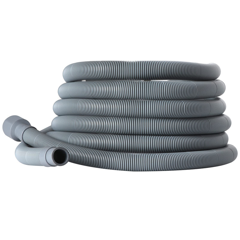 Universal Washing Machine Drain Hose Extension Kit Includes 23FT Corrugated and Flexible Washing Machine Drain Hose Replacement, U-Bend Hose Holder, Extension Adapter and 4 Pieces Clamps (23) 23 Feet