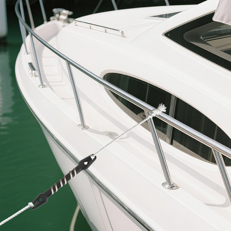 2pcs Boat Mooring Snubber, Heavy-Duty Boat Mooring Snubber Dock Line Accessories Anti-Slip Design Whips with Raised Points Fit for 3/8" - 7/16" (9.5-11mm)