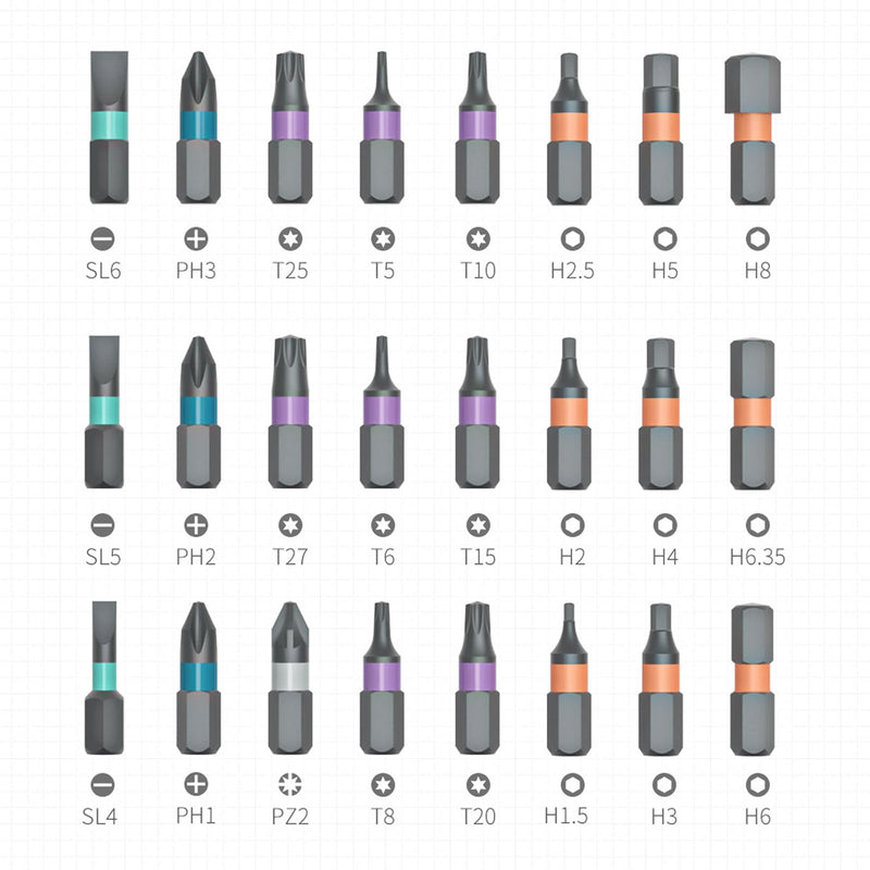 Magnetic Screwdriver Set 24 in1 Ratchet Screwdriver Kit Precision Repair Tool with DIY Detachable Ratchet Handle Multifunctional Toolbox Small Screw Driver Set