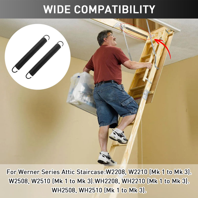 56-1 Attic Ladder Springs, for Werner Attic Ladders W2208 W2210 W2508 W2510 WH2208 WH2210 WH2508 WH2510-2 Pcs