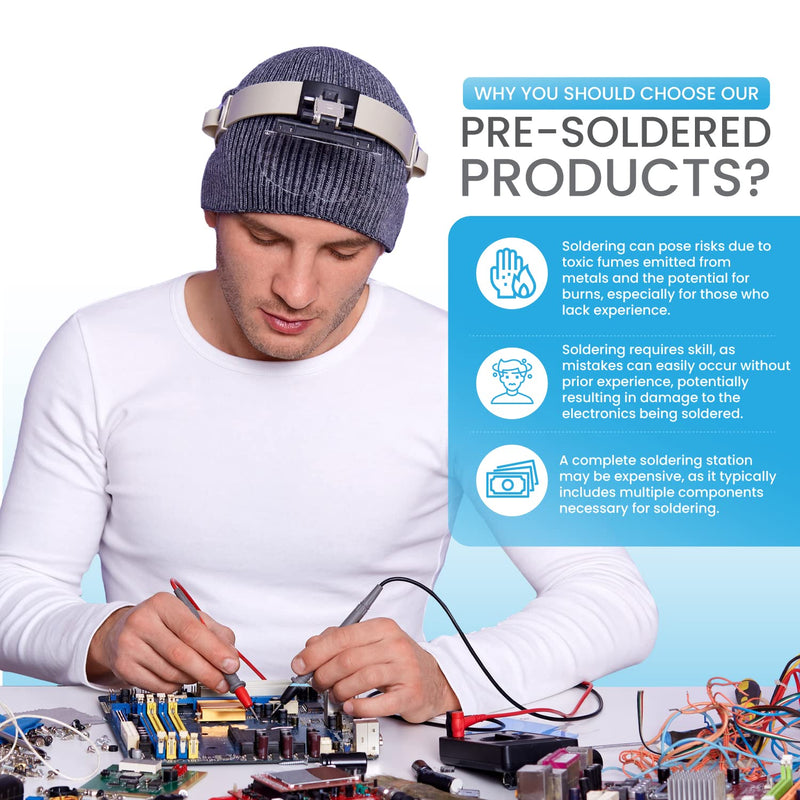 SHILLEHTEK PRE-SOLDERED BMP280 3.3V I2C IIC Digital Atmospheric Pressure, Temperature, and Altitude Sensor Module for Raspberry Pi, Arduino, ESP32, and Other Microcontrollers