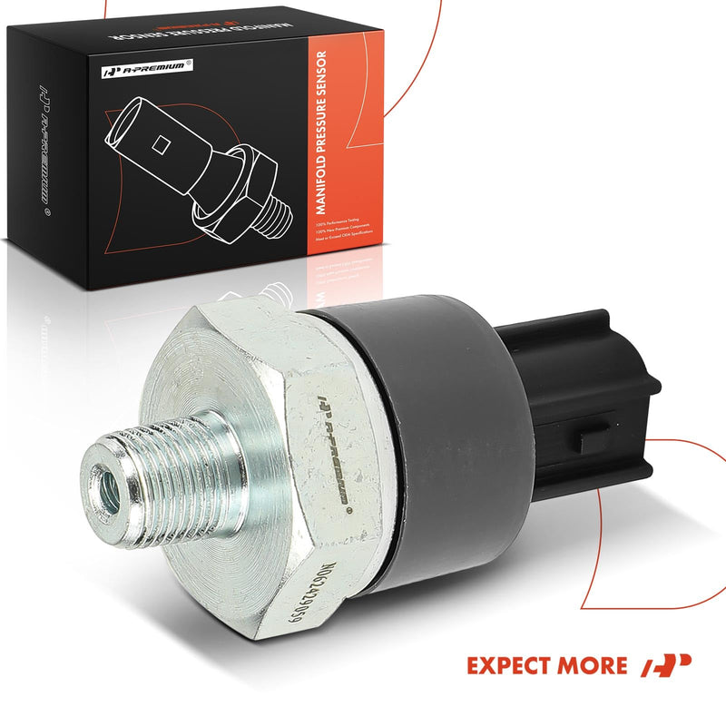 A-Premium Engine Oil Pressure Sensor [1 Pin] Compatible with Nissan Altima, Rogue, Sentra, Versa, Frontier, Murano, Pathfinder, Maxima, Titan, Armada & Infiniti G35, QX80, QX50, Q60 & Suzuki Equator