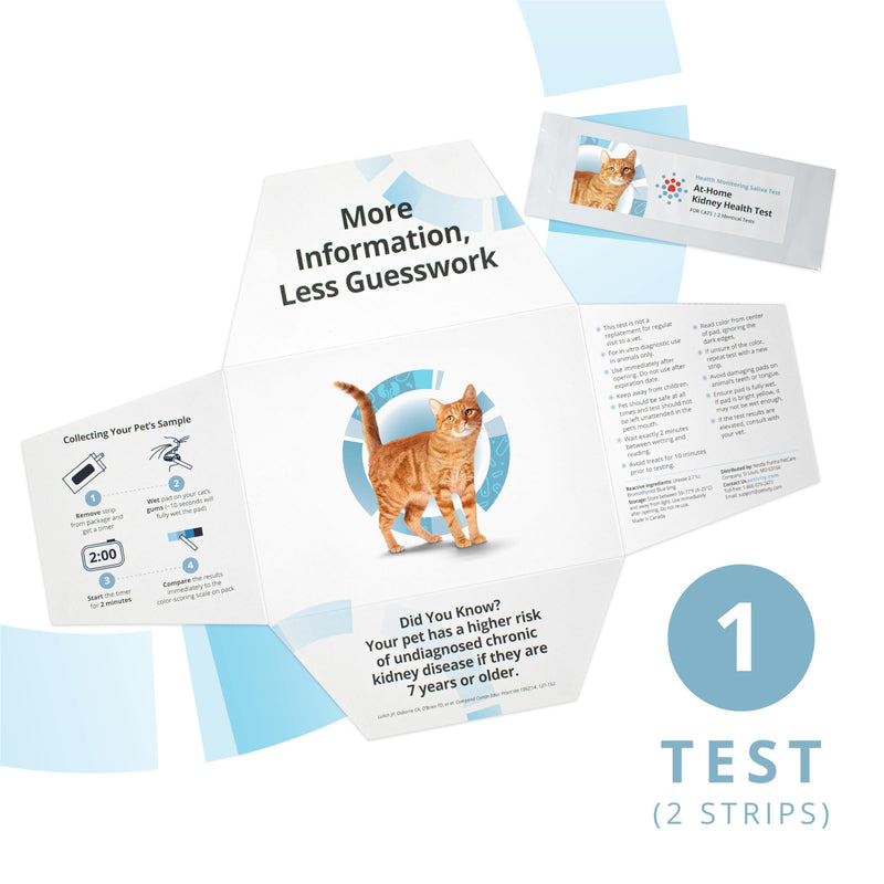 Petivity At-Home Kidney Health Test Kit for Cats, Powered by Purina - (Pack of 1) 1 Ounce (Pack of 1)