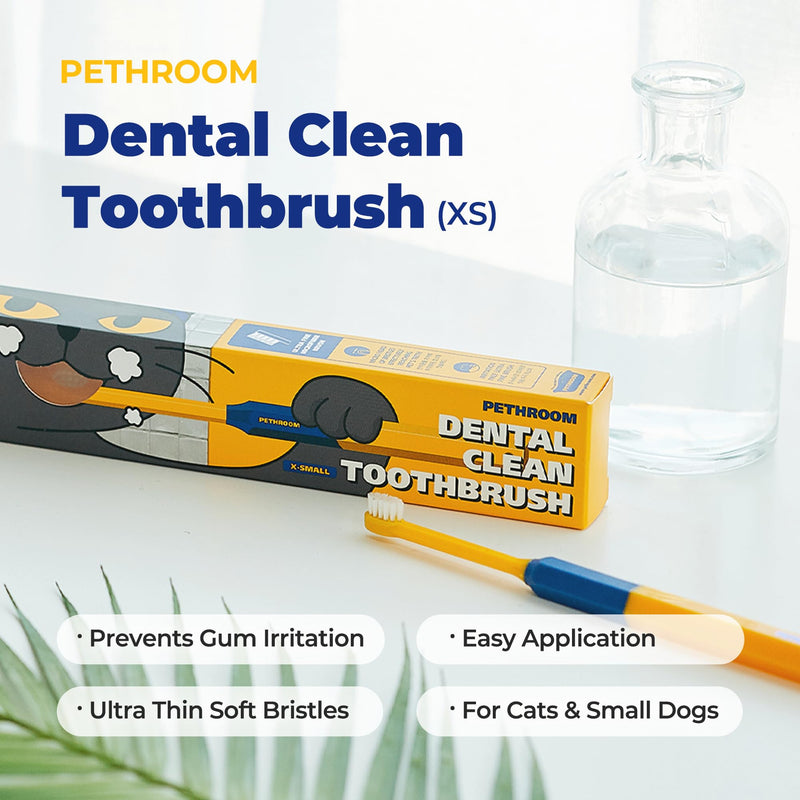 PETHROOM Dog & Cat Dental Kit for Daily Care – Enzymatic Toothpaste & Soft Bristle Toothbrush (Extra Small), Plaque & Tartar Control, EWG Verified, Fresh Breath, Sweet Potato Flavor, 2.1 oz