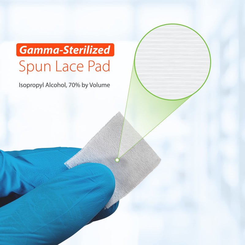 EasyTouch Gamma-Sterilized Alcohol Prep Pads, Box of 200 200 Count (Pack of 1)