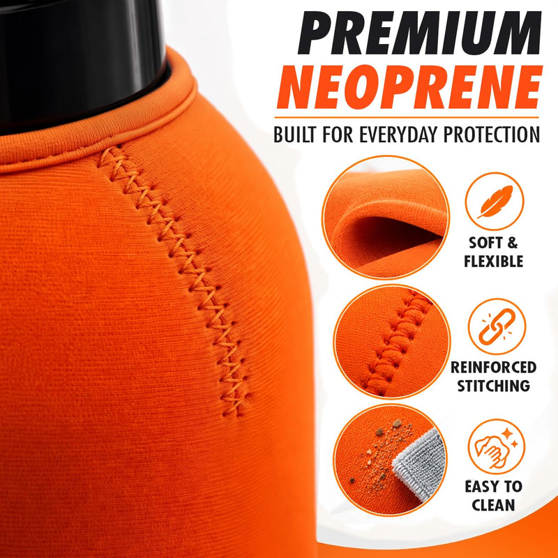 RV Water Softener Portable - 16,000 Grain, 3/4" GHT Fittings, Convenient Water Softener for RVs, Trailers, Boats, Mobile Car Washing, Pressure Washing Cover Orange Neoprene Cover