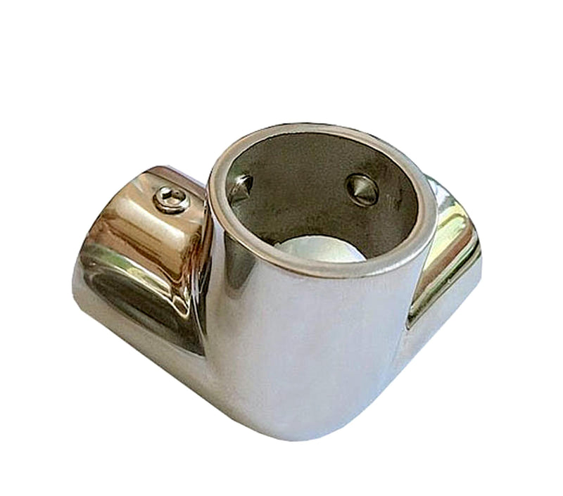 1Pcs Boat Marine 316 Stainless Steel 7/8"(22mm) 3 Way Corner Elbow Handrail Rail Tee Fitting 90 Degree 25.4mm /1"