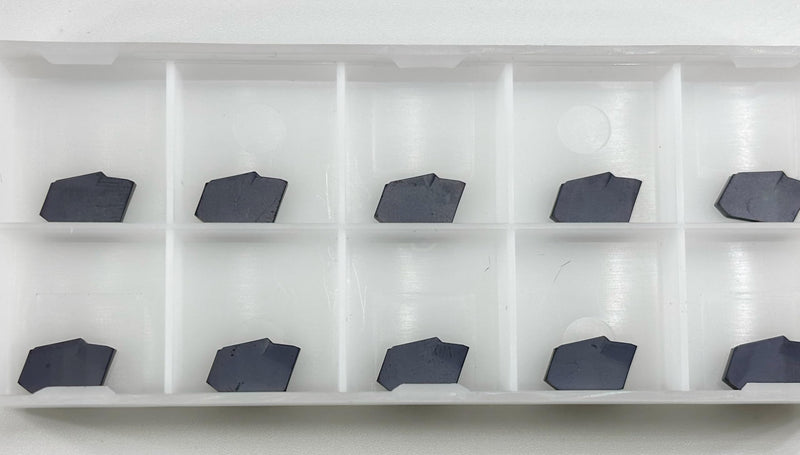 GTN-2 SP200 Carbide Grooving Inserts for CNC Lathe, PVD Black, 10pcs | GTN-2 grade, PVD black TiAlN coating, 2mm wide grooving, ideal for small parts & thin-wall workpieces on CNC lathes FZG20(PVD)