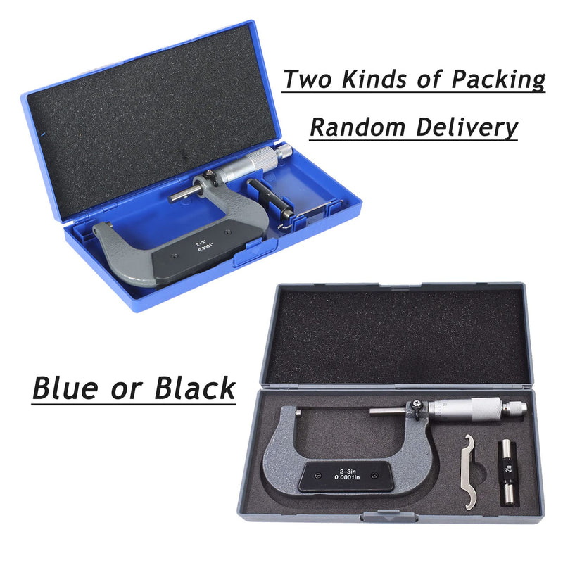 WFLNHB 2-3" Accuracy Outside Micrometer 0.0001" Carbide Tipped for Accuracy Measurement Work