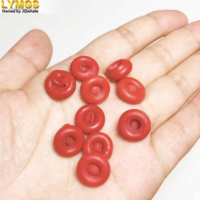 Universal Fit Caulk Tube Latex Sealing Caps, Caulk Saver Cover Sealer for Sealing and Preserving Open Caulking Tube, Red 10 Pack