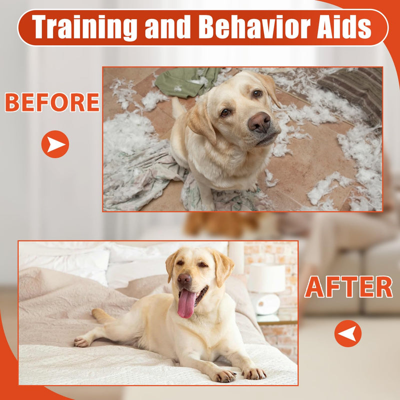 No Chew Spray for Dogs, 5.07 Oz Bitter Apple Spray for Dogs to Stop Chewing, Pet Deterrent Spray, Dog Anti Chew Spray for Furniture Protect, Prevent Dog Chewing Licking, No Bite & Marking White