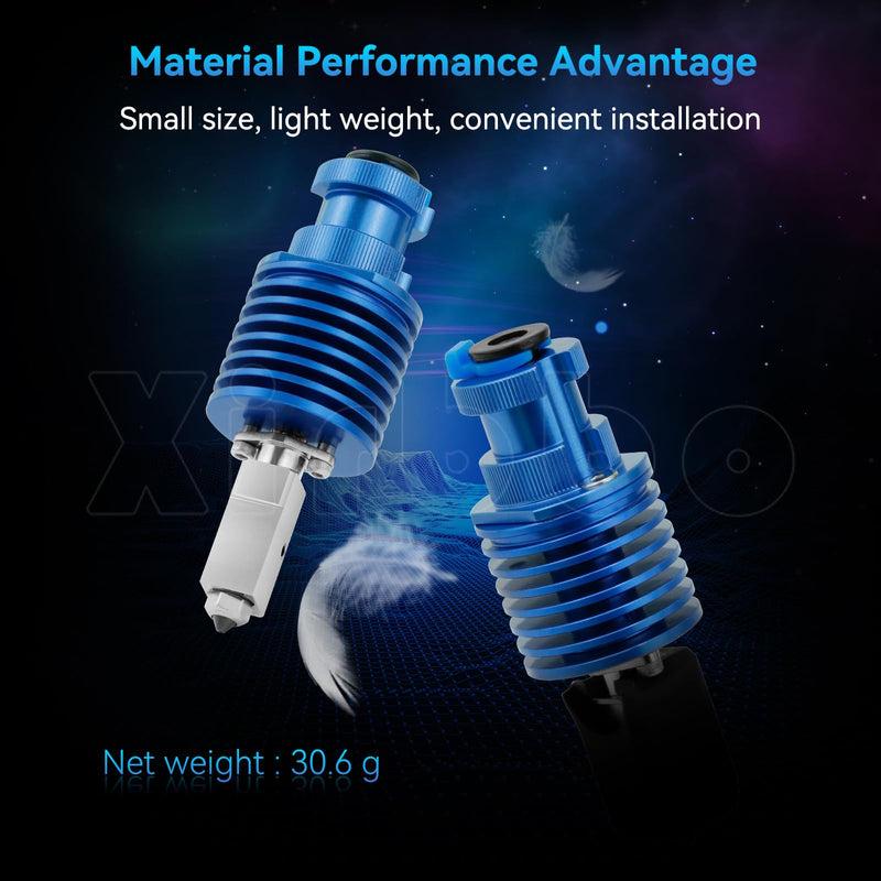 24V 60 Watt V6 Hotend,Ender 3 pro Hotend Upgraded High Speed Rapido V6 Hotend,One-Piece Hardened Steel 0.4mm Nozzle,for Ender 3-v2 Ender 3 Pro, CR10,CR10S, Voron 2.4 Prusa i3 MK3S MK3 MK2S 3D Printer