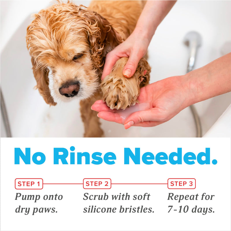 OxyMed Dog Paw Cleaner, No Rinse Foaming Cleanser, Relieves Dry Itchy Paws, Safe for Cats, 7 oz Paw Cleaner, 7oz