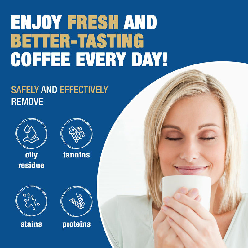 Bar Keepers Friend Coffee Maker Cleaner (2 x 12 oz) Removes Stains & Oily Residue from Espresso Machines, Carafes, Thermos, Drip Coffee Pots, Single-Cup Coffee Makers & More 2