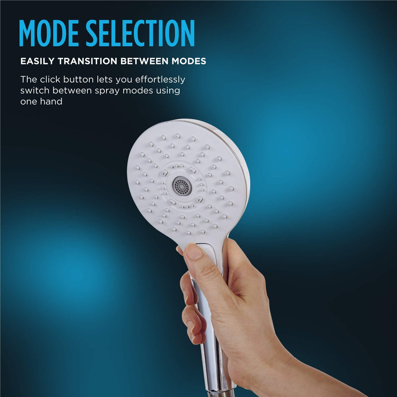 TOTO G Series 1.75 GPM Multifunction 4 inch Square Handshower with ACTIVE WAVE, COMFORT WAVE, and WARM SPA, Polished Chrome - TBW02015U4#CP Multi Spray