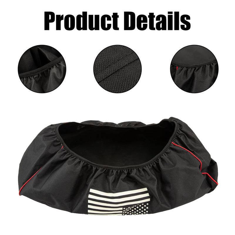 Winch Cover,Heavy Duty Waterproof Winch Cover with Elastic,Indoor/Outdoor Winch Accessories,Weather Resistant Cover for Electric Winches 8,500 lb-175,00 lb for Your Jeep,ATV,Boat,Trailer,Sailboat Blackx1