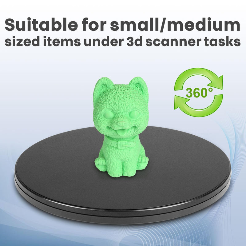 Creality Official 8 Inches Rotating Turntable Display Stand, 360˚ Rotation Portable Turntable for Creality Otter/Raptor/Ferret Pro 3D Scanner, Easy Scanning of Featureless and Small and Medium Objects