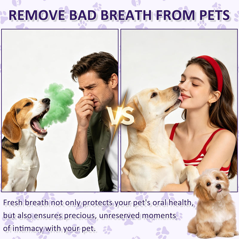 Pet Oral Spray, Pet Dental Care Spray, Teeth Cleaning Spray for Dogs and Cats, No Brushing, Easy to Use(2Pcs)