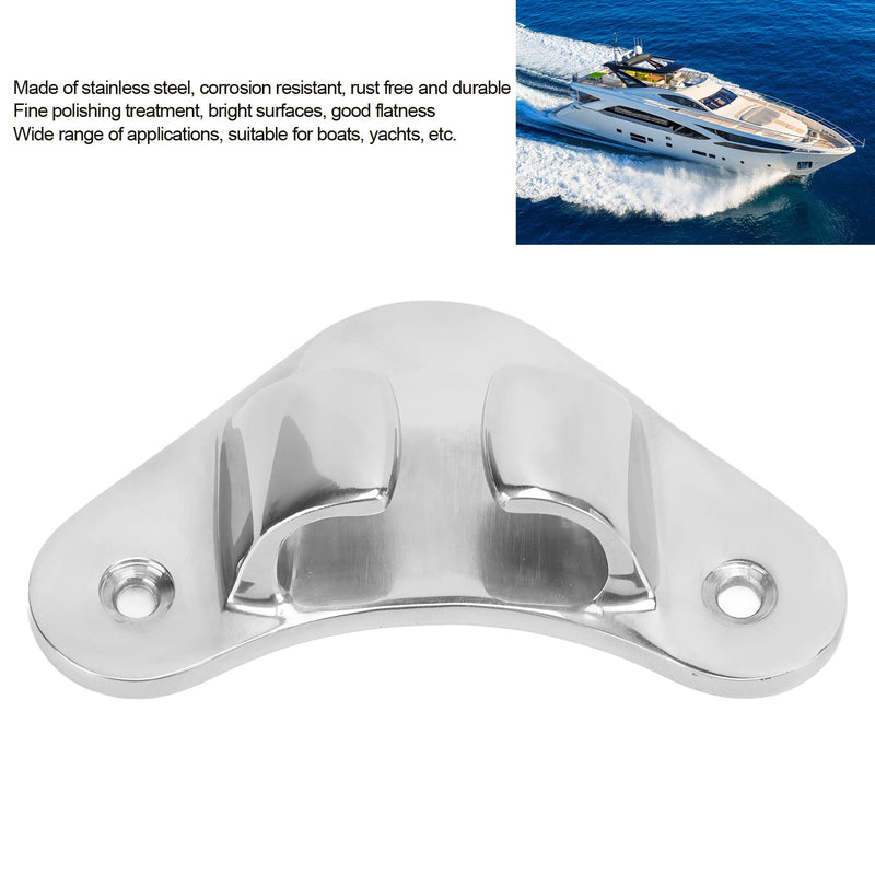 KIMISS Bow Chock, Boat Fairlead Stainless Steel Finely Polished Straight Bow Cleat Line Chock for Ship Yacht Boats