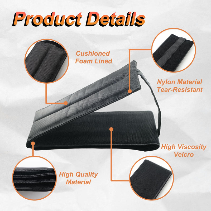 1 Pair Drywall Stilt Straps, Comfort Padded Wide Stilt Straps to Relieve Pressure, Stilt Leg Straps Work with Various Brands of Stilts