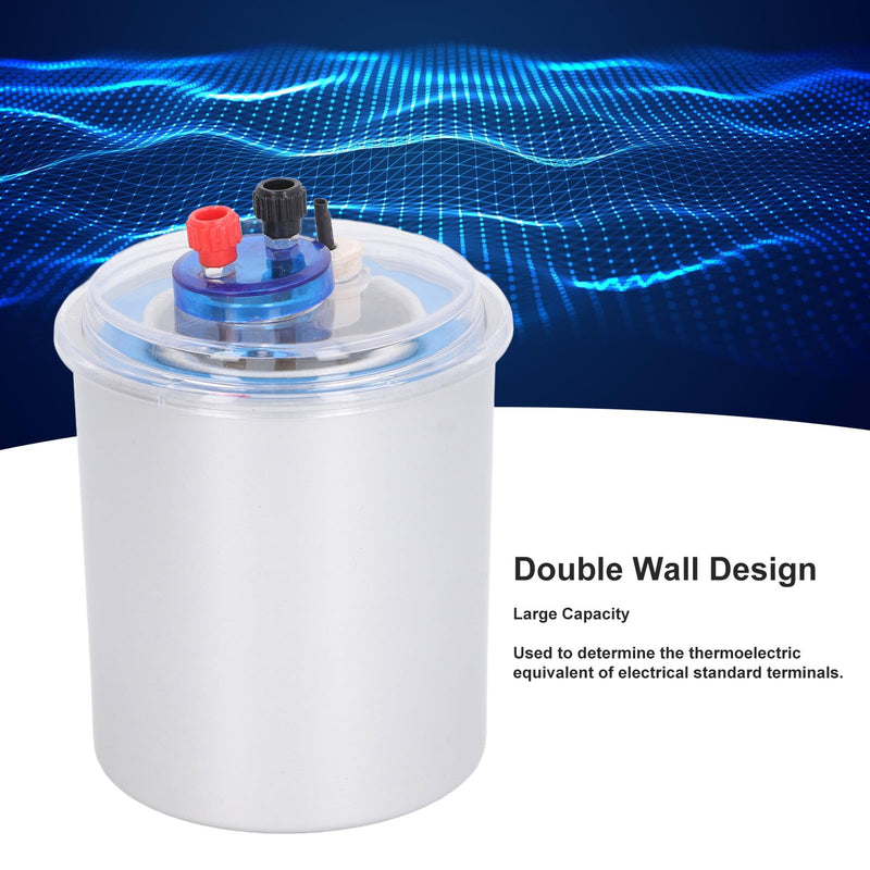 Double Wall Electric Calorimeter, PVC Heat Measurement Electric Calorimeter Physical Experimental Instrument for High School Students