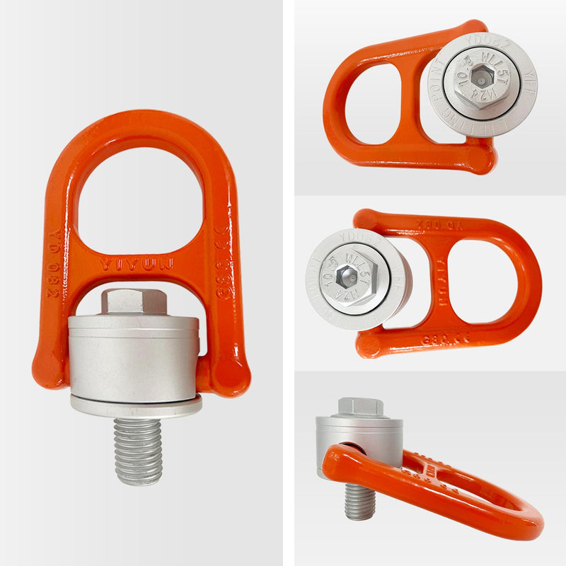 Eye Bolt M12x 20 Max Load 1 Tons Metric Thread Universal Swivel Hoist Rings 360°Rotation Made of Alloy Steel, Tensile Strength > 1080MPa (M12 x 20) M12 x 20