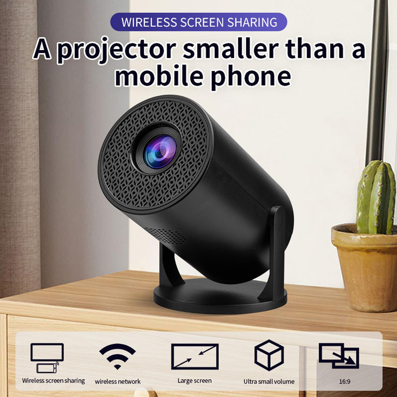 Mini Projector with WiFi, 1080P Full HD Portable Projector, 270° Adjustable, Video Movie Projector for Android Laptop PC Smartphone