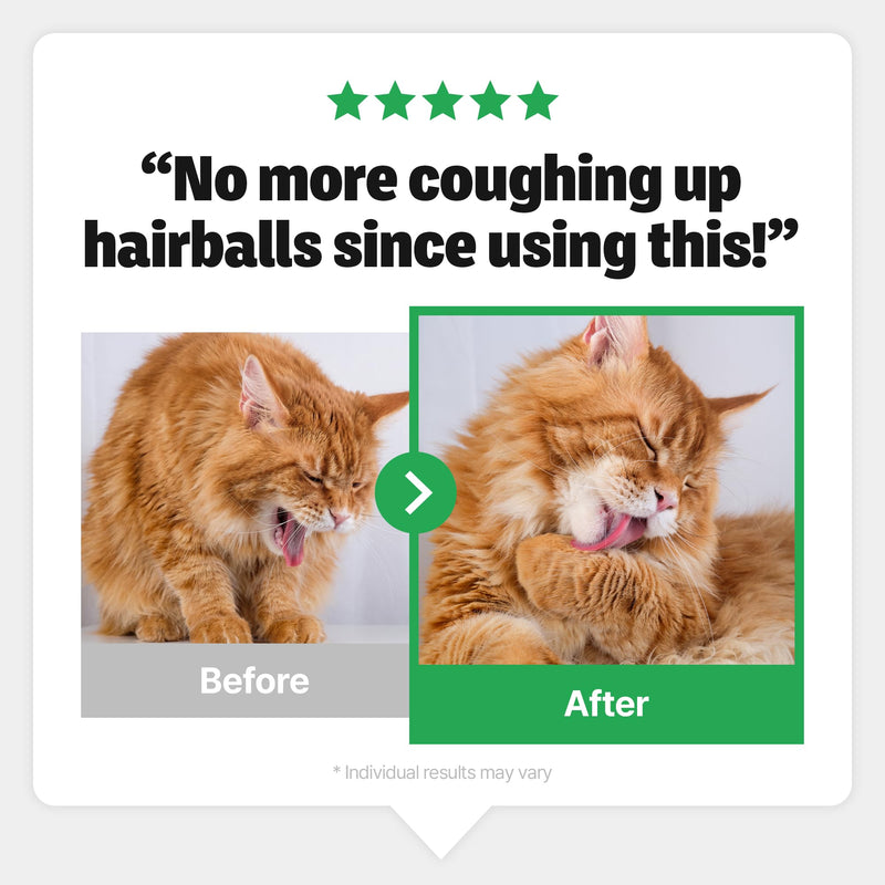 Cat Hairball Treatment – Lickable Supplement with Natural Fiber for Hairball Relief – Supports Digestion & Furball Control, Hairball Remedy – Daily for Cats, Chicken Flavor with Goat Milk, 30 Tubes