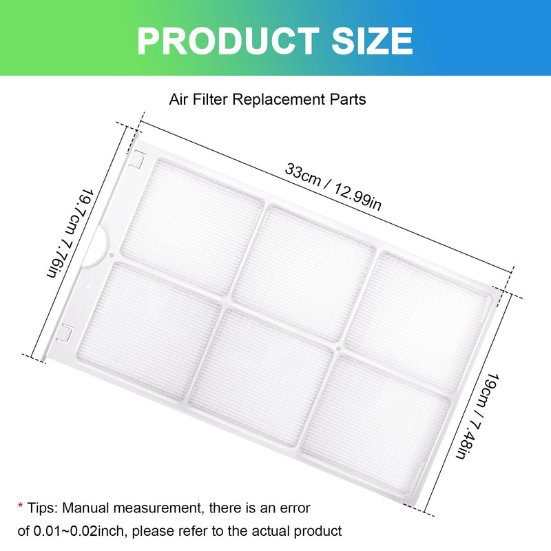 WJ85X21746 for GE Air Conditioner Filter Window AC Air Filter Replacement 2 PCS WJ85X21746 for GE Air Conditioner Filter Window AC Air Filter Replacement