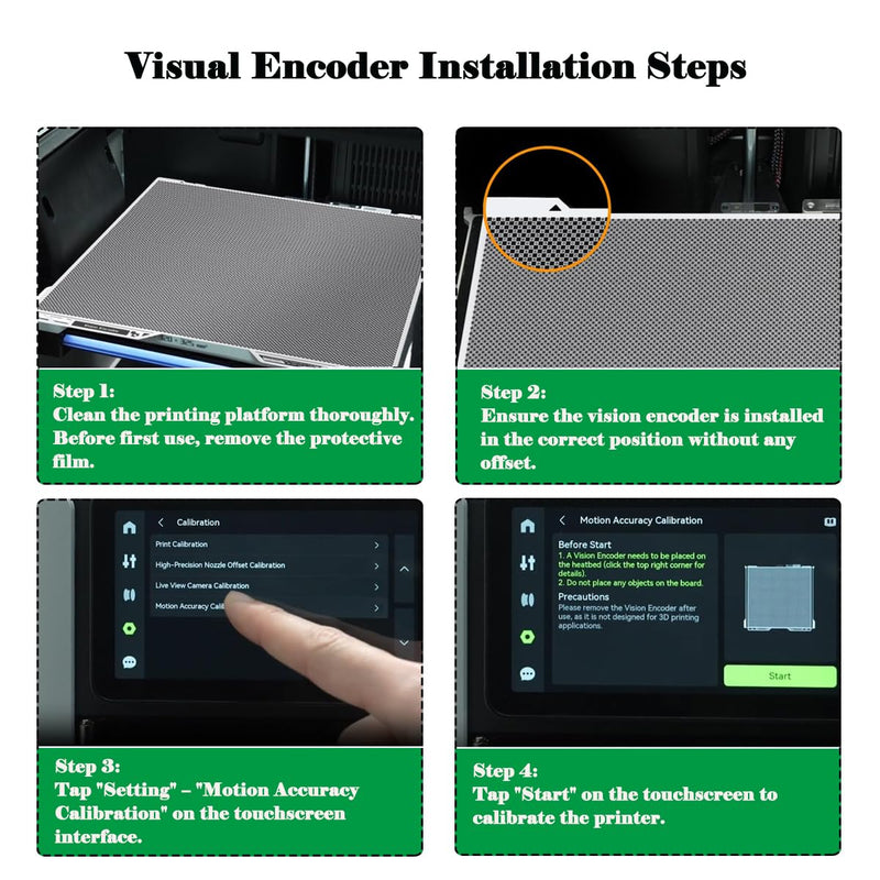 Bambu Lab H2C/H2D/H2S Printer Vision Encoder Calibration Board, Accuracy Improvement Calibration Tool, Suitable for Bambu Lab H2D Combo/H2S Combo 3D Printer
