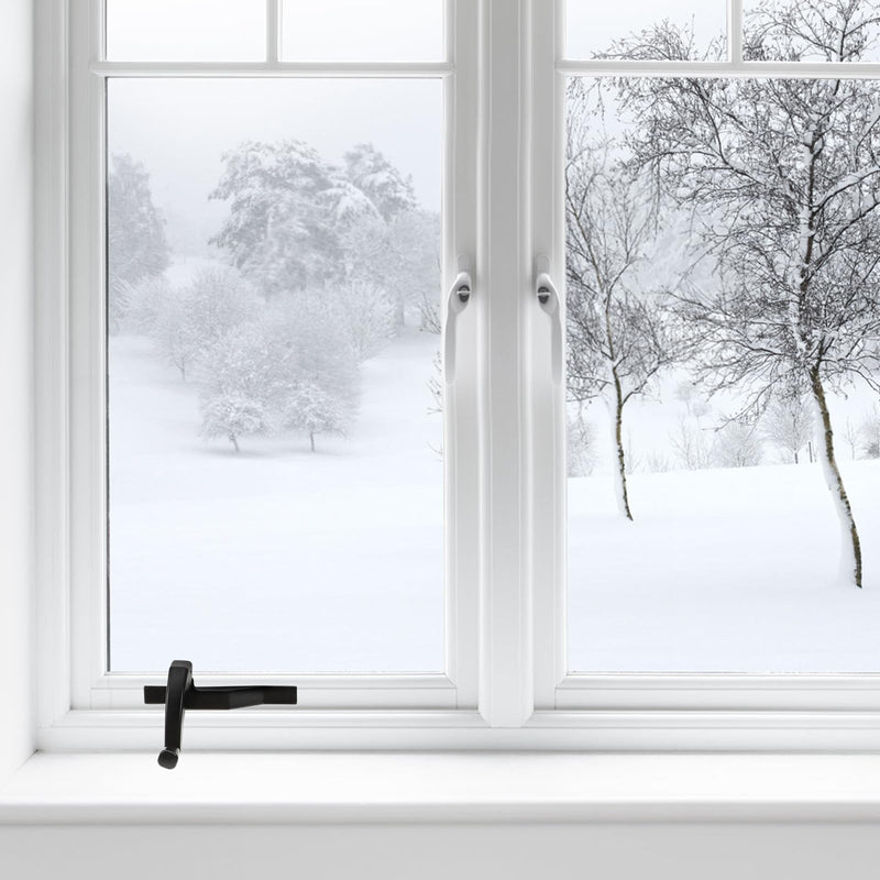 OSALADI Left Hand Casement Window Opener 12 Inch Zinc Alloy Single Arm Crank Manual Window Hardware for Vertical Sliding and Top-Hung Windows