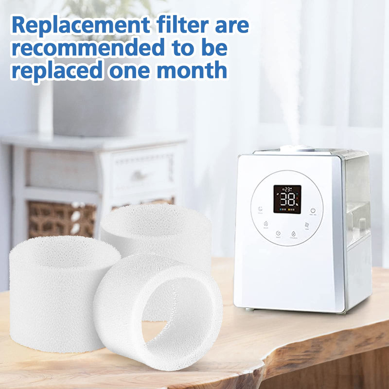 30-Pack Top Fill Humidifier Replacement Filter Compatible with LEVOIT Classic160, Dual150, Dual200S, Classic300(S), LV600S, OasisMist450S, Superior6000S Humidifiers White 1