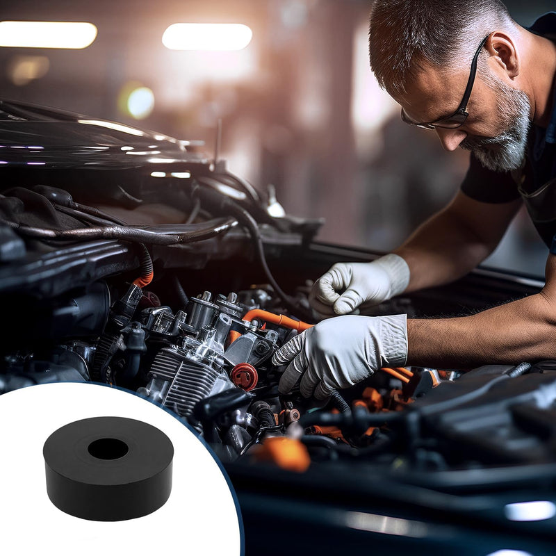 32 PCS Multi Purpose Rubber Spacer, 1-2/5" OD x 3/8" ID x 3/8" Thickness Rubber Washers for Screws, Anti Vibration Pads for Bolts, Car, Boat, Home (35 * 10 * 10mm) 32