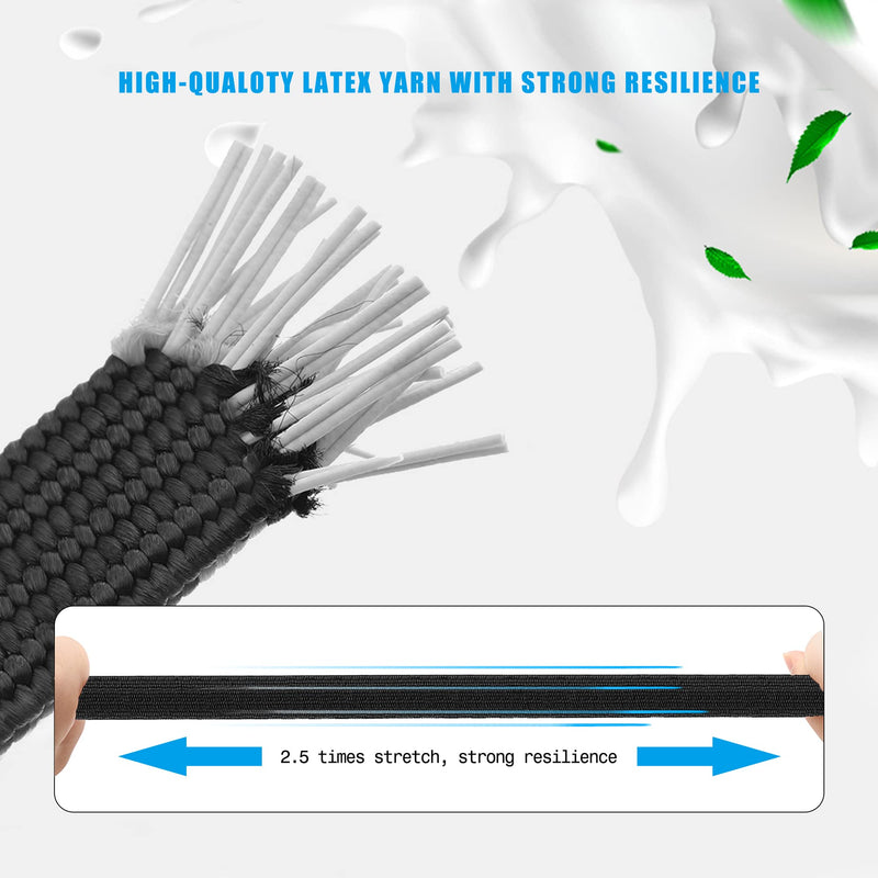 Black Adjustable Bungee Cords with Hooks Set,80" Long Flat Heavy Duty Elasticity Straps,with Length Adjustment Metal Buckle Luggage Elastic Rope,for Moving Heavy Duty Cargo (4 Pack) Black