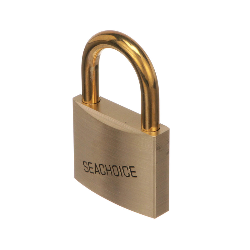 Seachoice Solid Brass Padlock, 1.25 in 2 In. 3 Keys