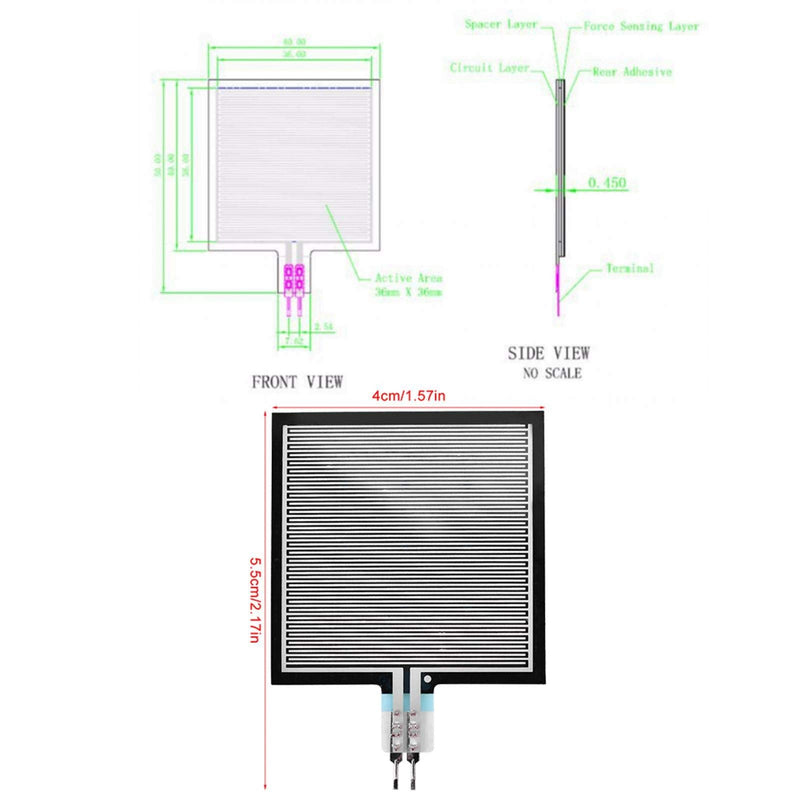 Force sensing resistor Force Sensor Rp-C7.6-St Pressure Sensor Thin Film sensing resistor