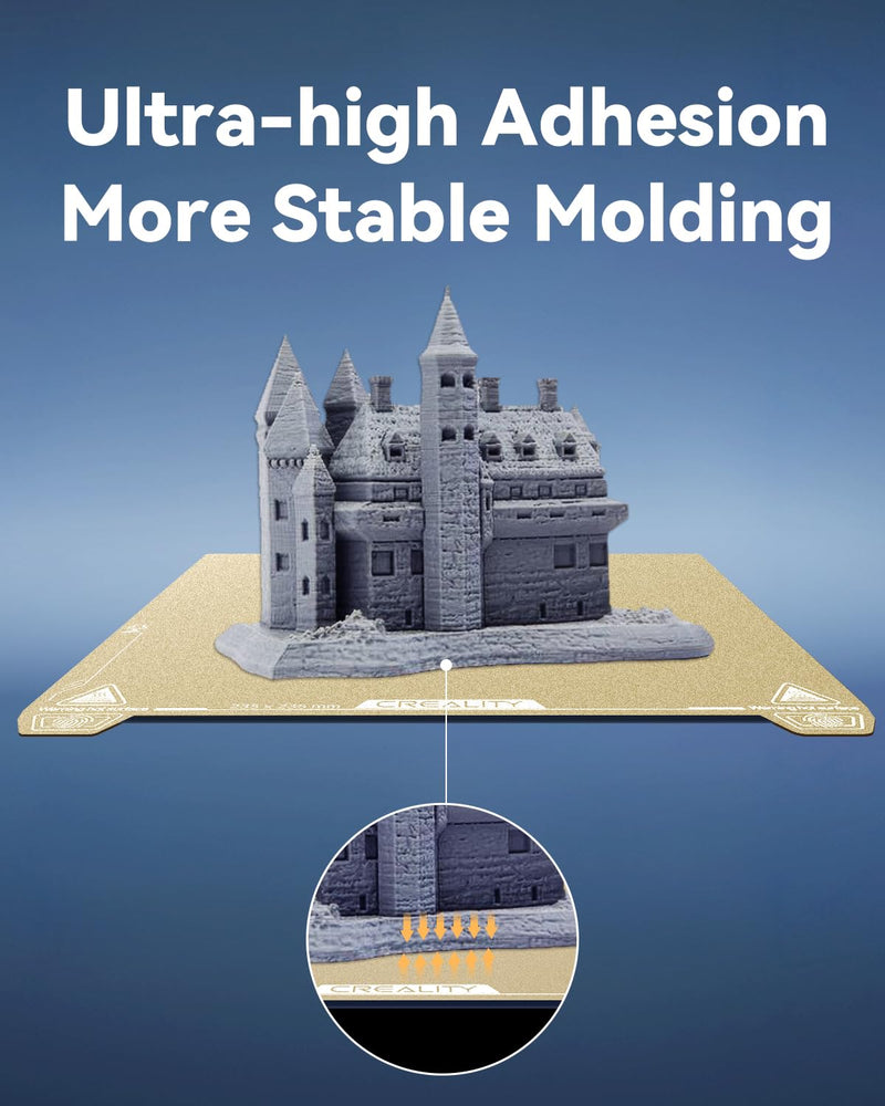 Creality Official Ender 3 V3 Original Build Plate, 235x235mm Textured Surface PEI Sheet Magnetic Removable Flexible Spring Heat Resistance Bed Plate for Ender 3 V3 SE/KE, K1, Ender 3 S1/3 S1 Pro PEI Textured (Ender 3 V3)