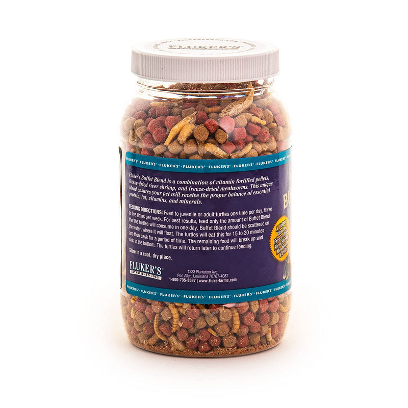 Fluker's Buffet Blend Aquatic Turtle Food, 7.5-Ounce & TetraFauna ReptoGuard Turtle Health Conditioner 3 Count, Slow-Release (19514) - PawsPlanet Australia