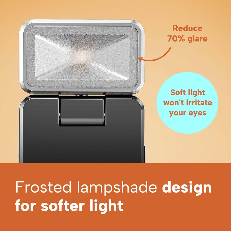 86lux Book Light, Rechargeable Reading Lights for Books in Bed, Ultralight Clip-on LED Bookmark Lamp with 3 Amber Colors & Stepless Dimming for Night Reading for Book Lovers, Kids, Ashen